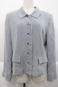 INGEBORG / 千鳥チェックジャケット M 紺Ｘ白 I-25-10-18-044-LO-JA-SA-ZI