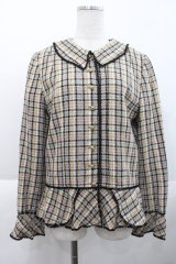 INGEBORG / ツイードジャケット LL ブラウン I-25-10-18-045-LO-JA-SA-ZS