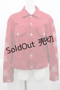 PINK HOUSE / 袖ウサギワッペンジャンパー  レッド I-25-10-18-051-LO-JA-SA-ZI