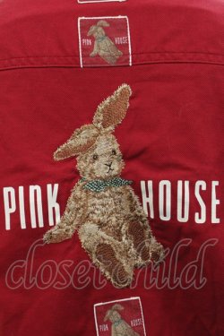 画像3: PINK HOUSE / 袖ウサギワッペンジャンパー  レッド I-25-10-18-051-LO-JA-SA-ZI