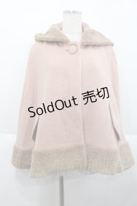 PINK HOUSE / フード付きケープ  ピンクＸブラウン I-25-10-18-052-LO-JA-SA-ZI