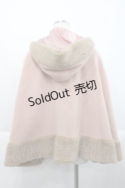 画像2: PINK HOUSE / フード付きケープ  ピンクＸブラウン I-25-10-18-052-LO-JA-SA-ZI