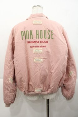 画像2: PINK HOUSE / マーガレットワッペンブルゾン  ピンク I-25-10-18-054-LO-CO-SA-ZI
