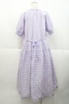 画像2: PINK HOUSE / ギンガムチェックミディワンピース  ラベンダーＸ白 I-25-10-18-062-LO-OP-SA-ZI (2)