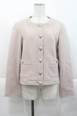 画像1: PINK HOUSE / 袖リボンショートコート M ベージュ I-25-10-18-070-LO-CO-SA-ZI