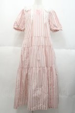 画像1: PINK HOUSE / オリジナルマルチストライプワンピース  ピンク I-25-10-18-071-LO-OP-SA-ZI (1)