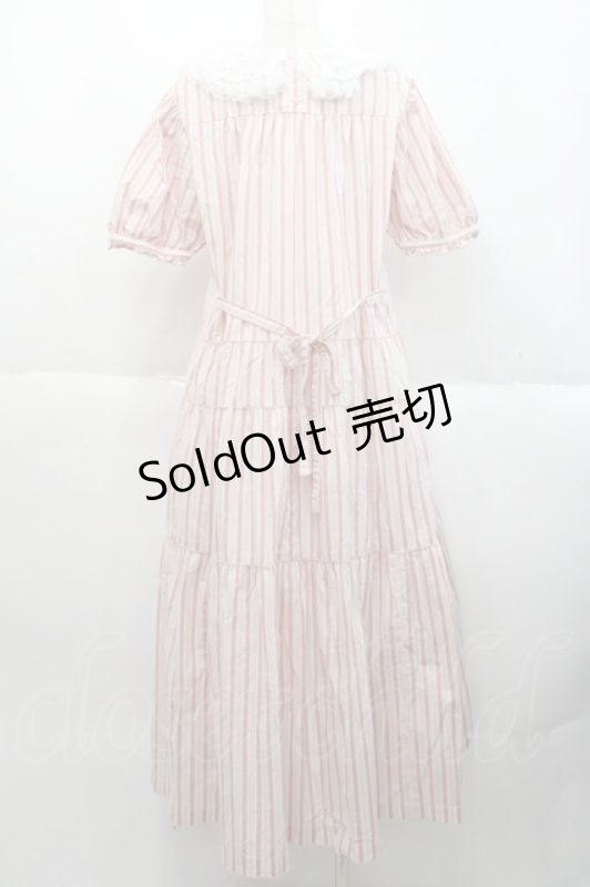 画像2: PINK HOUSE / オリジナルマルチストライプワンピース  ピンク I-25-10-18-071-LO-OP-SA-ZI (2)