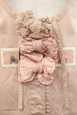 画像3: PINK HOUSE / グラデーションリボン&ワッペン付ジャンパースカート  ピンク I-25-10-18-073-LO-OP-SA-ZI