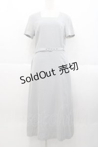 INGEBORG / 千鳥柄ロングワンピース  紺Ｘ白 I-25-10-18-076-LO-OP-SA-ZI