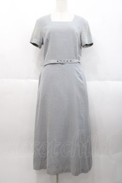 画像1: INGEBORG / 千鳥柄ロングワンピース  紺Ｘ白 I-25-10-18-076-LO-OP-SA-ZI