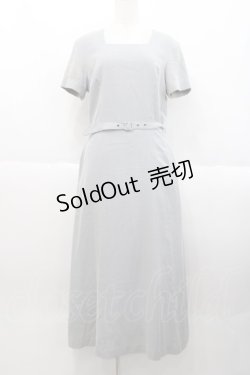 画像1: INGEBORG / 千鳥柄ロングワンピース  紺Ｘ白 I-25-10-18-076-LO-OP-SA-ZI