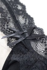 画像3: 【SALE】INGEBORG / ダブルリボンレースノースリーブワンピース  黒 I-25-10-18-077-LO-OP-SA-ZT263 (3)