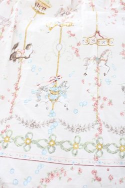 画像3: PINK HOUSE / メリーゴウランドプリントスカート  アイボリー I-25-10-18-081-LO-SK-SA-ZI
