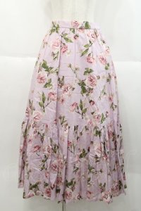 INGEBORG / フレンチピオニーpt.スカート  ピンク I-25-10-18-083-LO-SK-SA-ZI