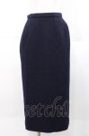 画像1: INGEBORG / ツイードプレーンペンシルスカート  ネイビー I-25-10-18-085-LO-SK-SA-ZI (1)