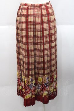 画像2: INGEBORG / セットアップスカート  チェックブーケブラウン I-25-10-18-093-LO-SK-SA-ZI