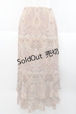 画像1: INGEBORG / セットアップスカート  ピンクペイズリー I-25-10-18-094-LO-SK-SA-ZS