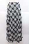 画像2: INGEBORG / セットアップスカート  斜めチェック黒白 I-25-10-18-095-LO-SK-SA-ZI (2)