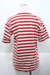 画像2: PINK HOUSE / ボーダー半袖Tシャツ L レッド I-25-10-18-021-LO-TS-SA-ZT239 (2)