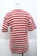 画像2: PINK HOUSE / ボーダー半袖Tシャツ L レッド I-25-10-18-021-LO-TS-SA-ZI (2)