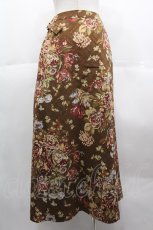 画像2: INGEBORG / セットアップスカート  フラワーブラウン白 I-25-10-18-102-LO-SK-SA-ZI (2)