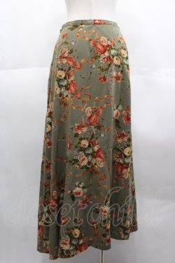 画像2: INGEBORG / セットアップスカート  ブーケ緑 I-25-10-18-103-LO-SK-SA-ZI