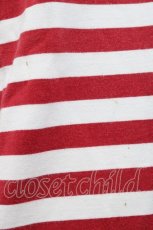 画像4: PINK HOUSE / ボーダー半袖Tシャツ L レッド I-25-10-18-021-LO-TS-SA-ZT239 (4)