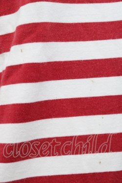 画像4: PINK HOUSE / ボーダー半袖Tシャツ L レッド I-25-10-18-021-LO-TS-SA-ZI