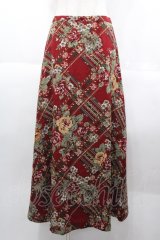 INGEBORG / セットアップスカート  チェックフラワー I-25-10-18-106-LO-SK-SA-ZI