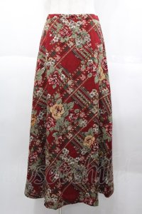 INGEBORG / セットアップスカート  チェックフラワー I-25-10-18-106-LO-SK-SA-ZI