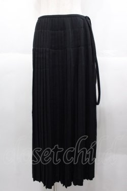 画像1: INGEBORG / セットアップスカート  黒プリーツ I-25-10-18-108-LO-SK-SA-ZI