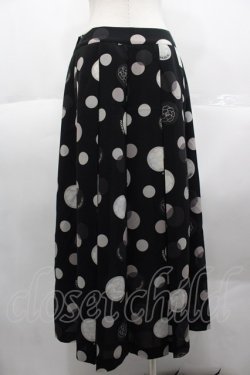 画像2: INGEBORG / セットアップスカート  カメリアドット黒白 I-25-10-18-110-LO-SK-SA-ZI