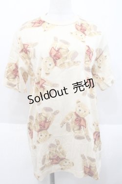 画像1: MEN'S KANEKO ISAO / テディベアptTシャツ  ベージュ I-25-10-18-022-LO-TS-SA-ZI