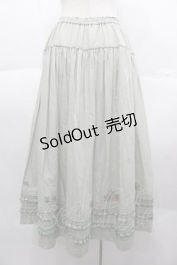 画像2: PINK HOUSE / クロスステッチ刺繍使いスカート  ハッカ I-25-10-18-114-LO-SK-SA-ZI
