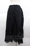 画像2: INGEBORG / レース切り替えスカート  黒 I-25-10-18-115-LO-SK-SA-ZI (2)