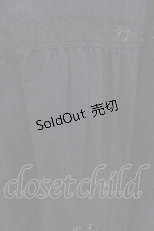 画像3: INGEBORG / レース切り替えスカート  黒 I-25-10-18-115-LO-SK-SA-ZI (3)