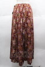 画像2: INGEBORG / チェック花柄キルト風スカート  ブラウン I-25-10-18-118-LO-SK-SA-ZI (2)