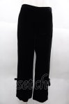画像1: 【SALE】INGEBORG / ベルベットパンツ  黒 I-25-10-18-123-LO-PA-SA-ZT161 (1)