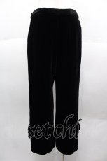 画像2: 【SALE】INGEBORG / ベルベットパンツ  黒 I-25-10-18-123-LO-PA-SA-ZT161 (2)