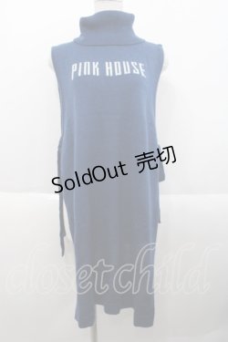 画像1: PINK HOUSE / レイヤータブリエニット付きワンピース  ブルー I-25-10-18-012-LO-OP-SA-ZI