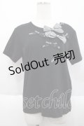 PINK HOUSE / リボンいっぱいTシャツ 4(L) ブラック I-25-10-18-013-LO-TS-SA-ZI