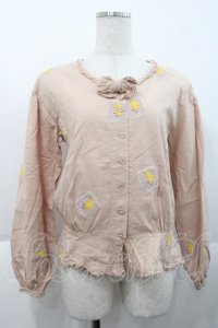 PINK HOUSE / ヒヨコワッペンブラウス  ピンク I-25-10-18-035-LO-BL-SA-ZI