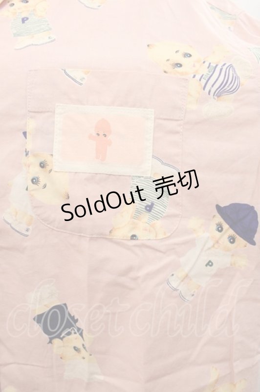 画像3: PINK HOUSE / キューピーpt開襟シャツ M ピンク I-25-10-18-037-LO-BL-SA-ZT198 (3)