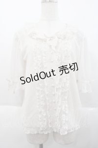 PINK HOUSE / ポルカドットチュールブラウス  アイボリー I-25-10-18-040-LO-BL-SA-ZI