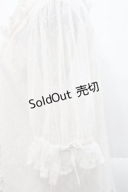 画像4: PINK HOUSE / ポルカドットチュールブラウス  アイボリー I-25-10-18-040-LO-BL-SA-ZI