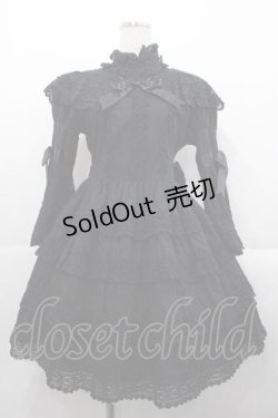 画像1: BABY,THE STARS SHINE BRIGHT / エリザベスワンピースセット（2021年）  黒 I-25-10-21-040-BA-OP-SA-ZI