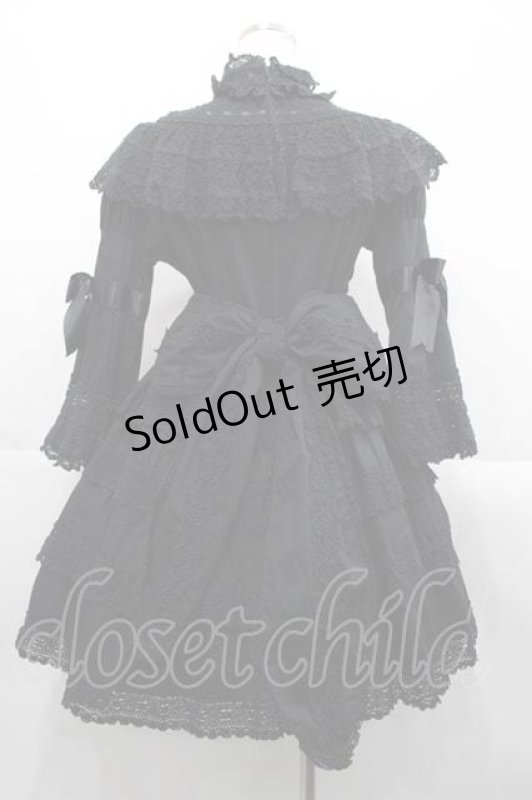 画像2: BABY,THE STARS SHINE BRIGHT / エリザベスワンピースセット（2021年）  黒 I-25-10-21-040-BA-OP-SA-ZI (2)