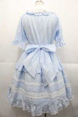 画像2: BABY,THE STARS SHINE BRIGHT / ジェノワーズワンピース  サックスＸ白 I-25-10-21-042-BA-OP-SA-ZI (2)