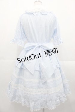 画像2: BABY,THE STARS SHINE BRIGHT / ジェノワーズワンピース  サックスＸ白 I-25-10-21-042-BA-OP-SA-ZI