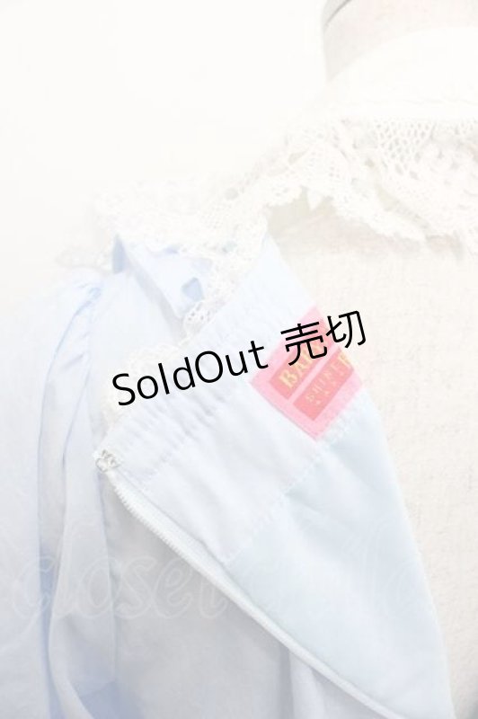 画像3: BABY,THE STARS SHINE BRIGHT / ジェノワーズワンピース  サックスＸ白 I-25-10-21-042-BA-OP-SA-ZI (3)